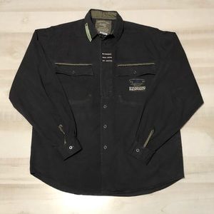 Vintage Jordache military style button down size L